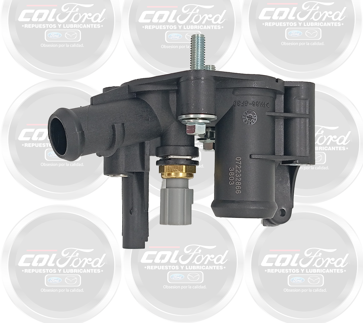 BASE TERMOSTATO TEMPERATURA CON PERA SENSOR FORD FIESTA 1.6 MARCA FARE.