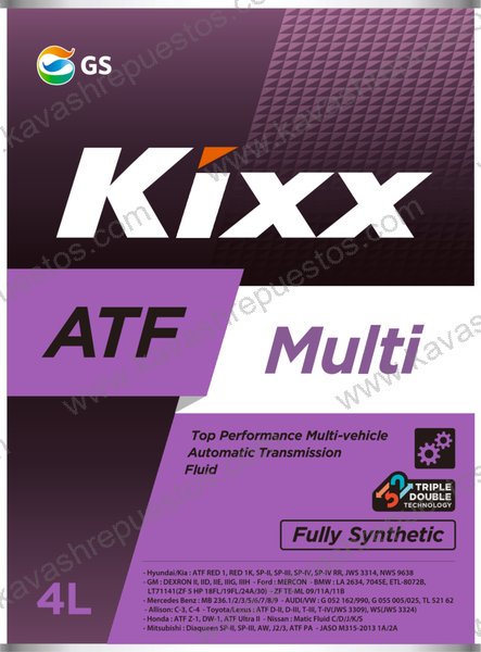Aceite Kixx Transmisión Automática ATF Multi Galón Full L251844TE1 - Aceite Kixx KAVASH Cali