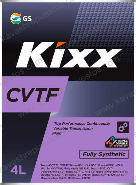 Aceite Kixx Transmisión Automática CVTF Full Sintético Galón 4L L251944TE1 - Aceite Kixx KAVASH Cali