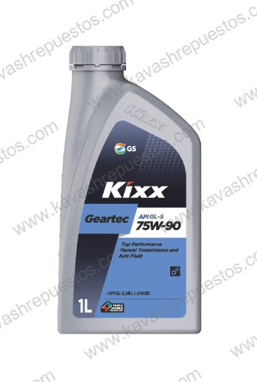 Aceite Kixx Transmisión Mecánica 75W90 Cuarto GL5 L2962AL1E1 - Aceite Kixx KAVASH Cali