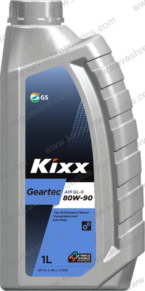 Aceite Kixx Transmisión Mecánica 80W90 Cuarto GL5 L2983AL1E1 - Aceite Kixx KAVASH Cali