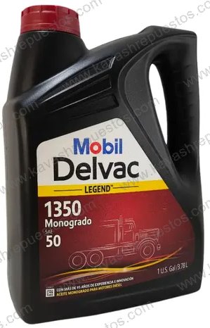 Aceite Mobil Diésel / Dual SAE 50 DELVAC GALON KVH-MOB-11 - Aceite Mobil KAVASH Cali