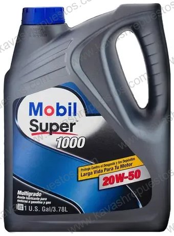 Aceite Mobil Mineral 20W50 SUPER 1000 GALON KVH-MOB-01 - Aceite Mobil KAVASH Cali