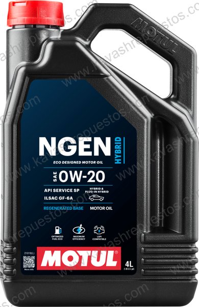 Aceite Motul Full Sintético 0W20 MOTUL NGEN GALON 4L FULL 111902 - Aceite Motul KAVASH Cali