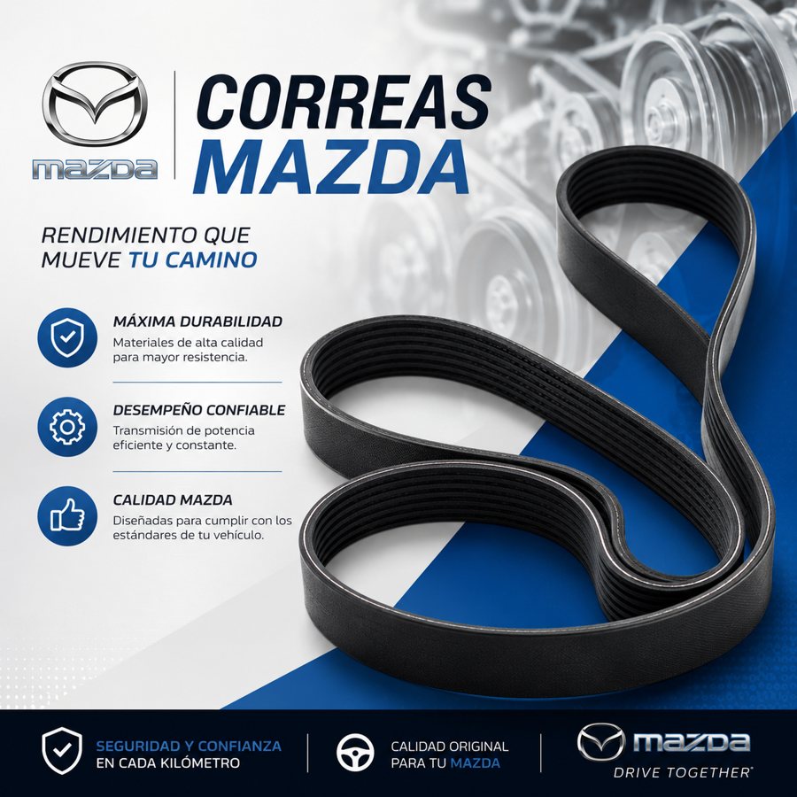 CORREA ACCESORIOS MAZDA 3 2.0 10/14 ALL NEW GTM para Mazda 3 2.0 - KAVASH Repuestos Cali