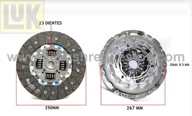 Kit Embrague BT50 2.5 Diesel 2008-2012 - FOMOCO 62530930 | KAVASH Repuestos Cali
