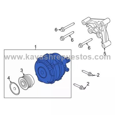 Alternador Ford Explorer 2.3 2018-2023 - FOMOCO L1MZ10346B | KAVASH Repuestos Cali