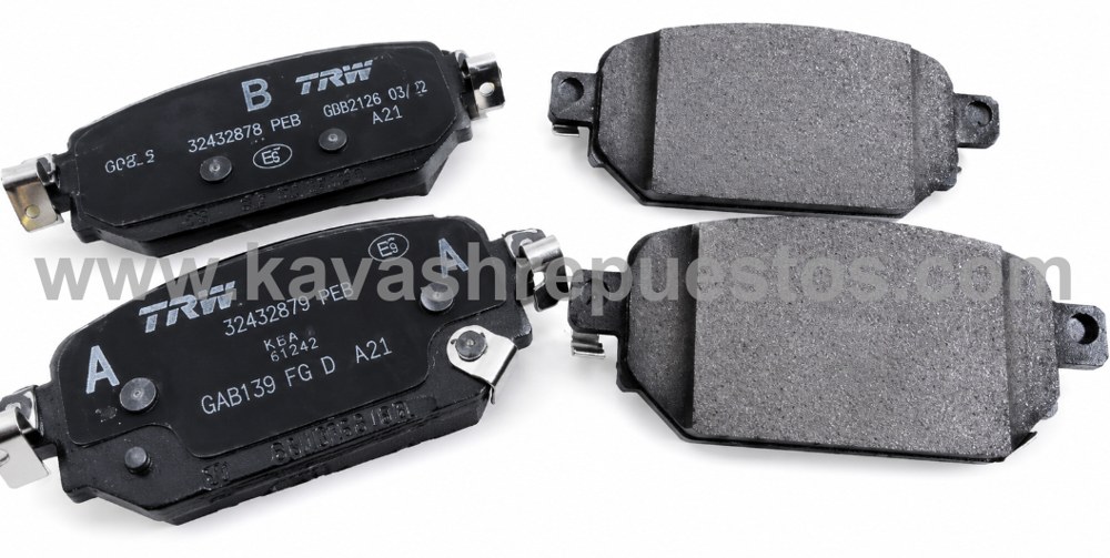 Pastillas traseras Mazda 3 2.0 Skyactiv 2015-2018 FRENO DE MANO ELECTRONICO - MAZDA BAY02643ZB | KAVASH Repuestos Cali