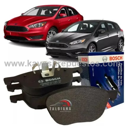 Pastillas delanteras Ecosport 2.0 2013-2018 / Focus 2.0 2013-2019 - BOSCH BC1044 | KAVASH Repuestos Cali